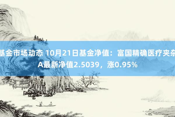 基金市场动态 10月21日基金净值：富国精确医疗夹杂A最新净值2.5039，涨0.95%