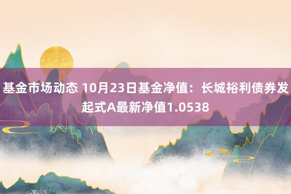 基金市场动态 10月23日基金净值：长城裕利债券发起式A最新净值1.0538