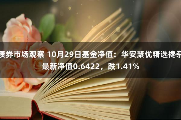 债券市场观察 10月29日基金净值：华安聚优精选搀杂最新净值0.6422，跌1.41%