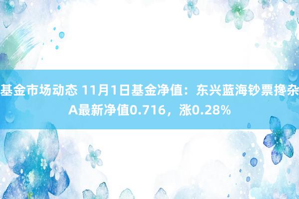 基金市场动态 11月1日基金净值：东兴蓝海钞票搀杂A最新净值0.716，涨0.28%