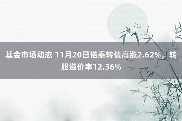 基金市场动态 11月20日诺泰转债高涨2.62%，转股溢价率12.36%