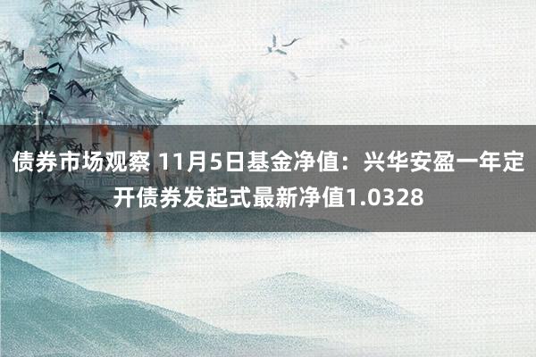 债券市场观察 11月5日基金净值：兴华安盈一年定开债券发起式最新净值1.0328