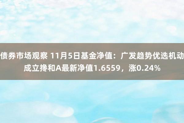 债券市场观察 11月5日基金净值：广发趋势优选机动成立搀和A最新净值1.6559，涨0.24%