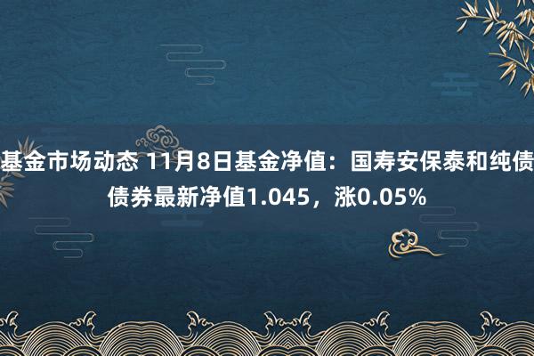 基金市场动态 11月8日基金净值：国寿安保泰和纯债债券最新净值1.045，涨0.05%