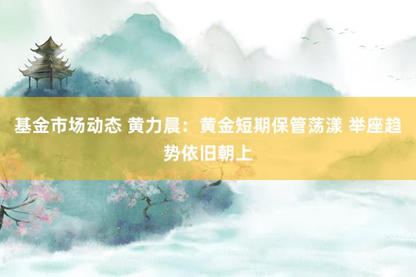 基金市场动态 黄力晨：黄金短期保管荡漾 举座趋势依旧朝上